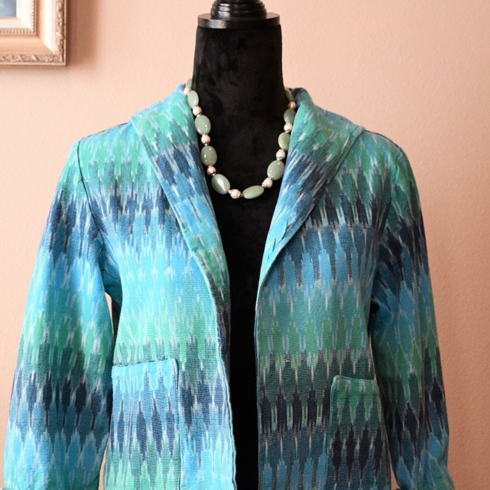 Vintage Painted Pony Tapestry Linen Crop Blazer (small) - Picture 3 of 8